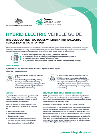 Hybrid Electric Vehicle Guide